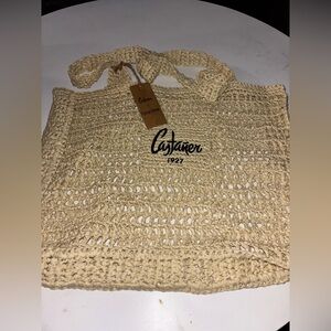 Castañer X Natura Bissé collaborative raffia tote bag